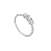 18 Karat Gold - 750 Ring mit Zirkonia Steinen